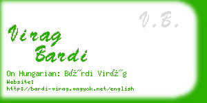 virag bardi business card